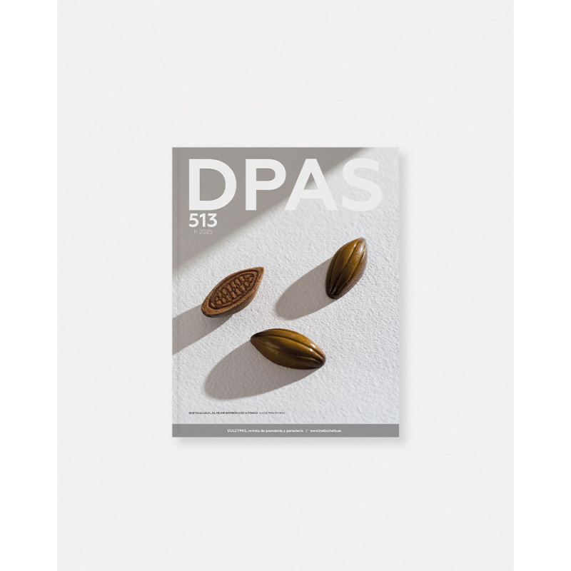 Dulcypas Magazine 513 Recipe of the Best Artisan Bonbon of Spain 2025. High-end pastry magazine with exclusive pastry recipes.