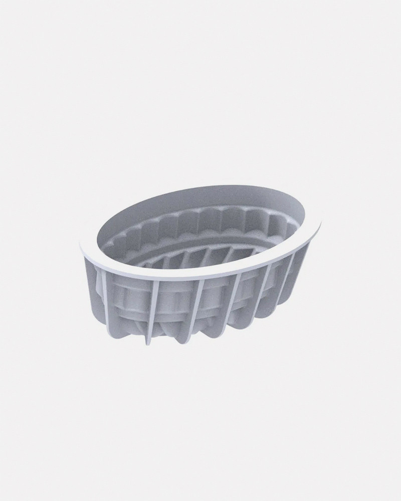 Silicone Pastry Mold Pleincoeur Oval 665 - Silikomart