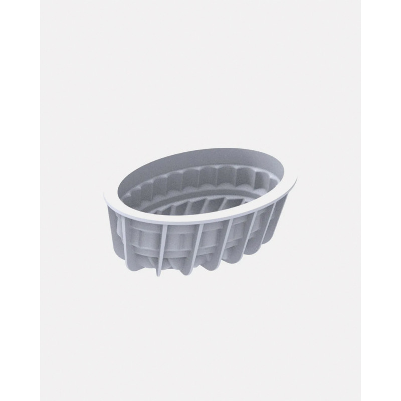 Silicone Pastry Mold Pleincoeur Oval 665 - Silikomart