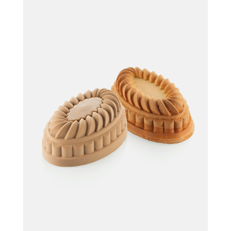 Silicone Pastry Mold Pleincoeur Oval 665 - Silikomart