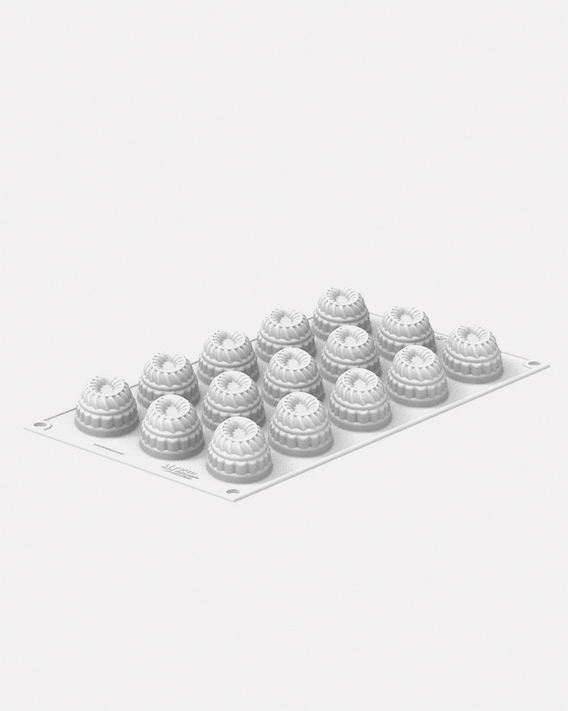 Silicone Pastry Mold Pleincoeur Oval 28 - Silikomart