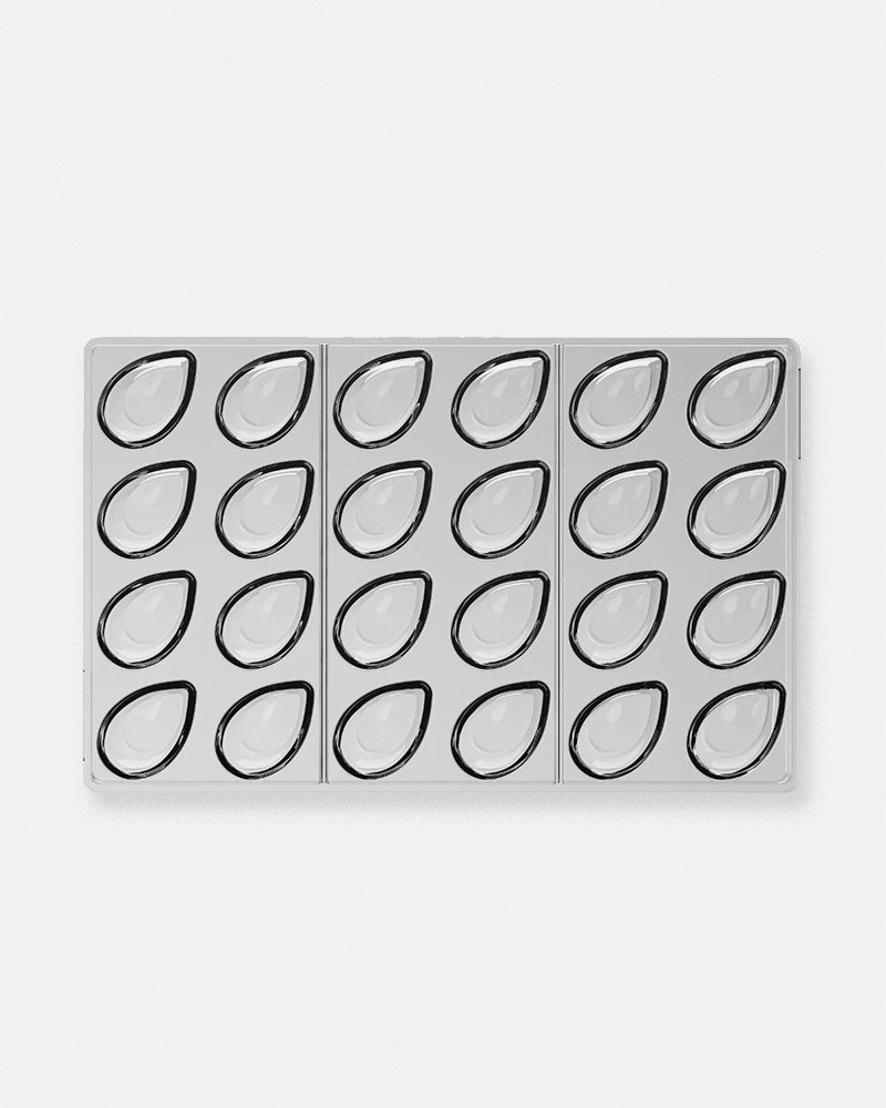 Mold Aurora - Florent Margaillan and Silikomart. Pastry Mold for pralines, snack bars and chocolate bars
