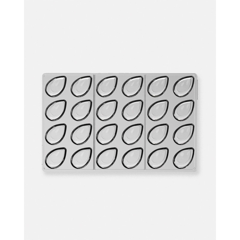Mold Aurora - Florent Margaillan and Silikomart. Pastry Mold for pralines, snack bars and chocolate bars