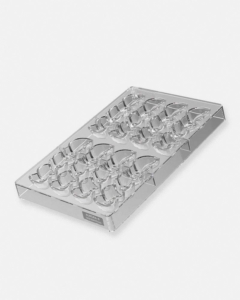 Mold Aurora - Florent Margaillan and Silikomart. Pastry Mold for pralines, snack bars and chocolate bars