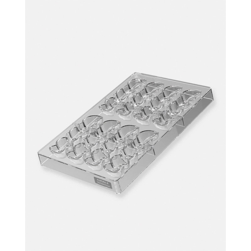 Mold Aurora - Florent Margaillan and Silikomart. Pastry Mold for pralines, snack bars and chocolate bars