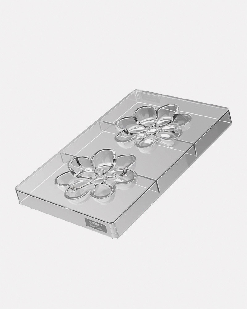 Mold Aurora - Florent Margaillan and Silikomart. Pastry Mold for pralines, snack bars and chocolate bars