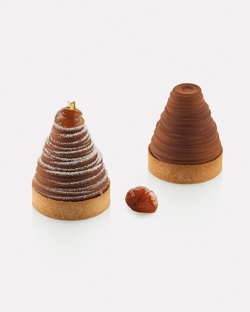 Professional silicone mould for creating Mont Blanc-style cakes