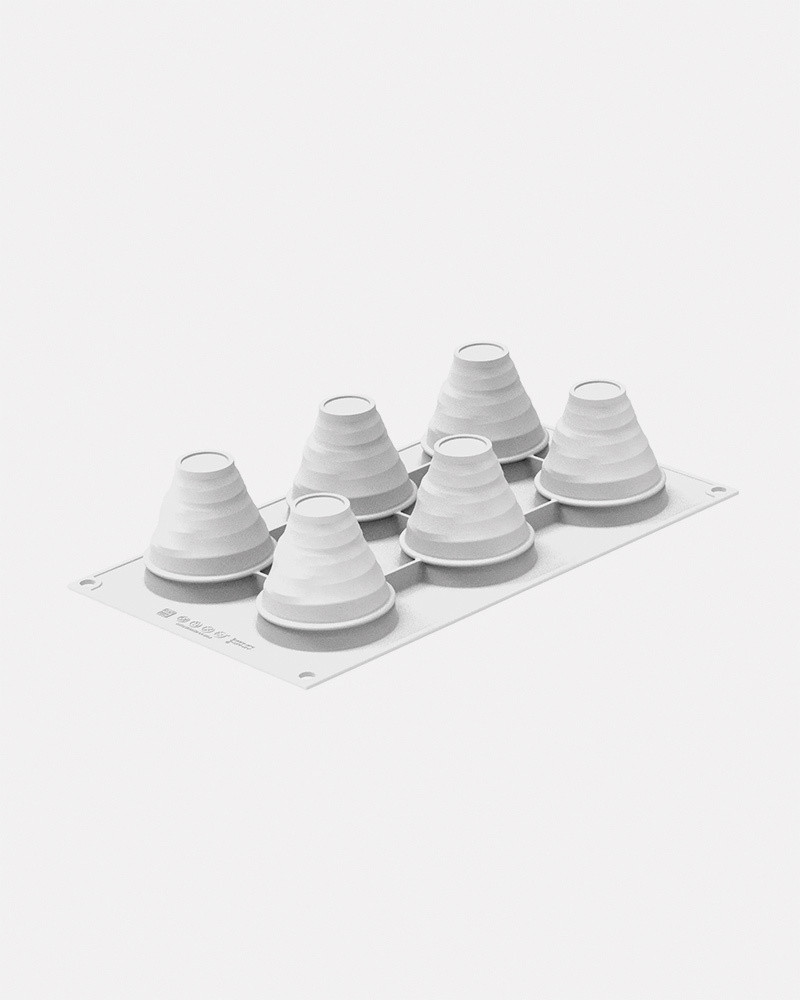 Professional silicone mould for creating Mont Blanc-style cakes
