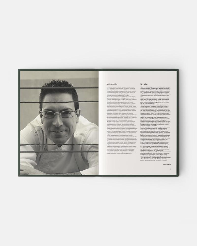 Evolution book by Jordi Puigvert.  Technological ingredients in pastry