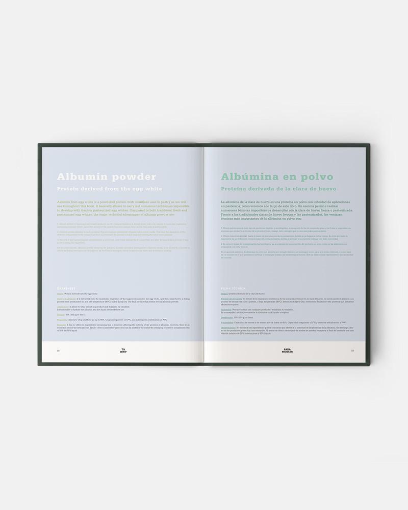 Evolution book by Jordi Puigvert.  Technological ingredients in pastry