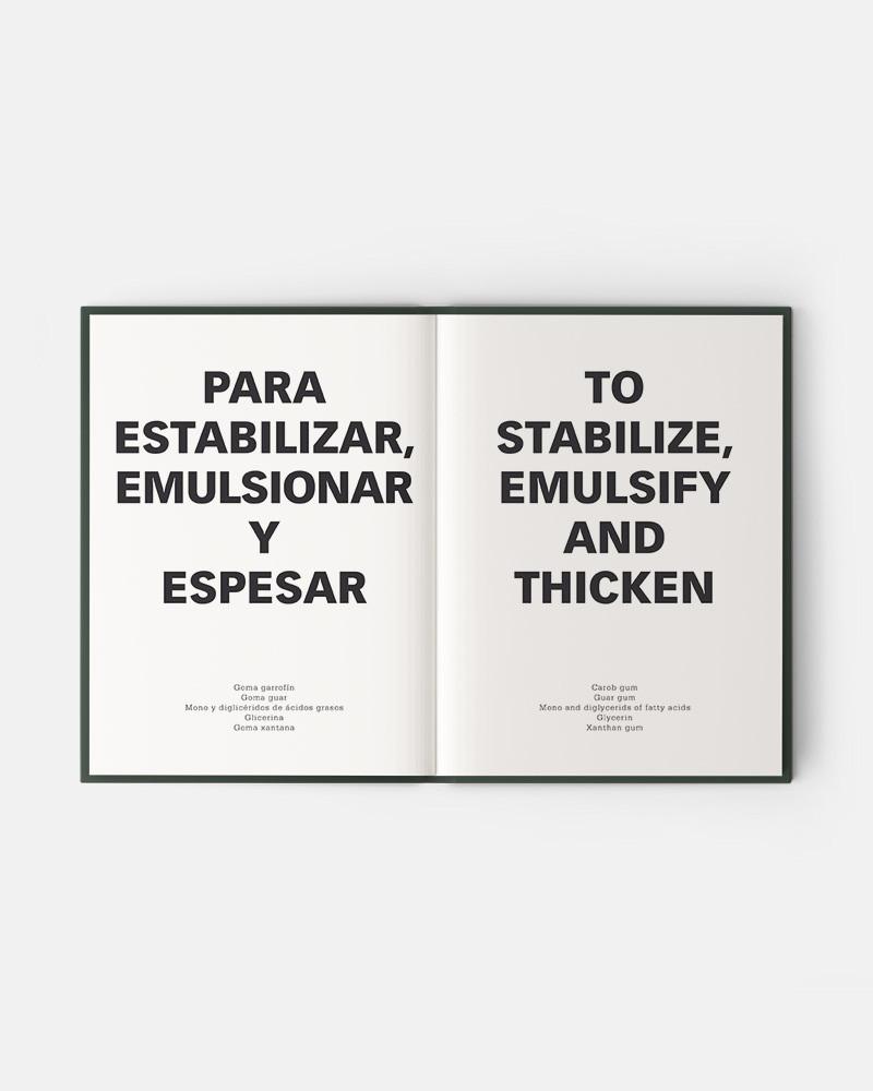 Evolution book by Jordi Puigvert.  Technological ingredients in pastry