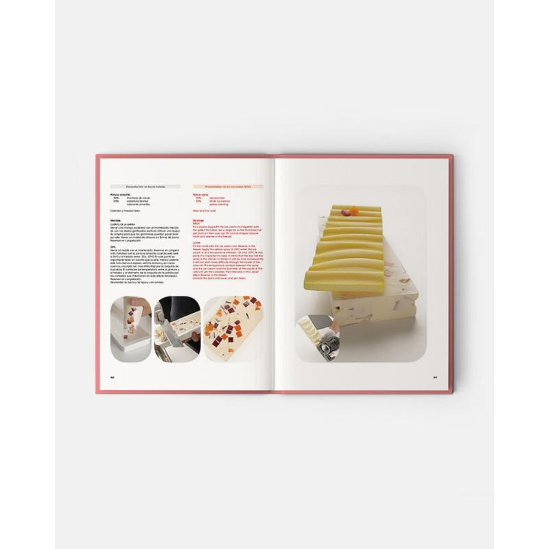 MÁS book by Mario Masiá. Artisan toppings and marble decoration for the ice cream