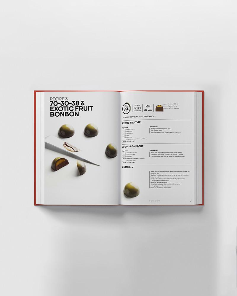 The Chocolatier's Kitchen book by Davide Comaschi with chocolate recipes