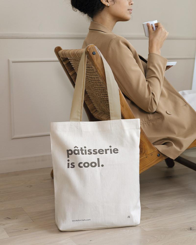 bag books for chefs, tote bag, patisserie is cool