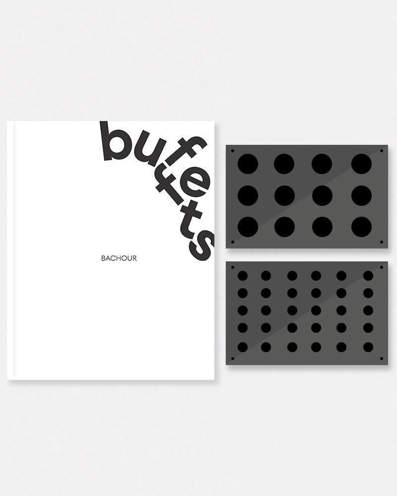 Pack Bachour Buffets book with his two petit-gateau molds PX4321 and PX4323S.