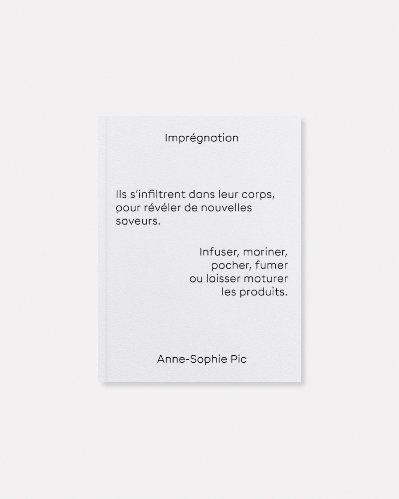 Imprégnation book by Anne-Sophie Pic
