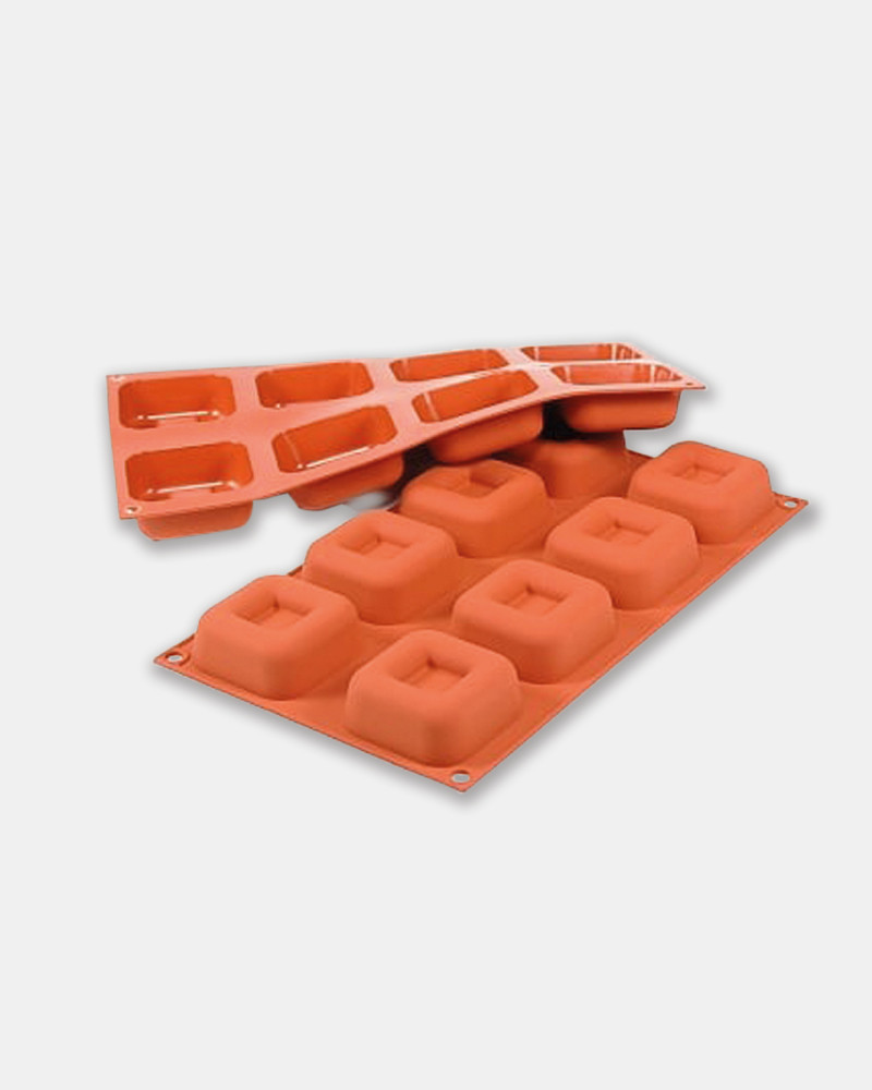 Silicone Square Savarin Mold by Silikomart